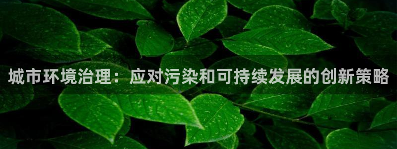 凯发就来凯发天生赢家一触即发|城市环境治